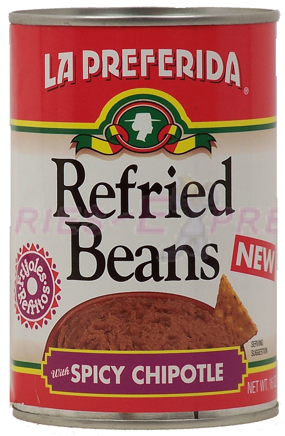 La Preferida  refried beans with spicy chipotle Full-Size Picture